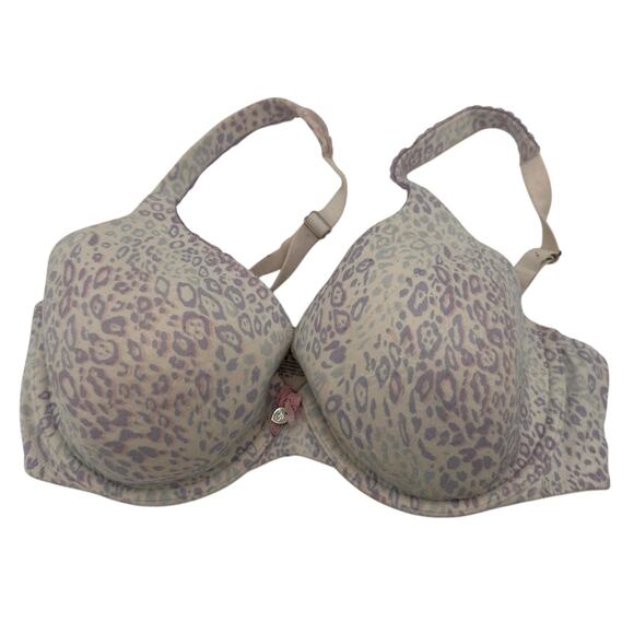 Victoria's Secret Body By Victoria Lined Perfect Coverage Leopard Bra Size 36C - Picture 1 of 6